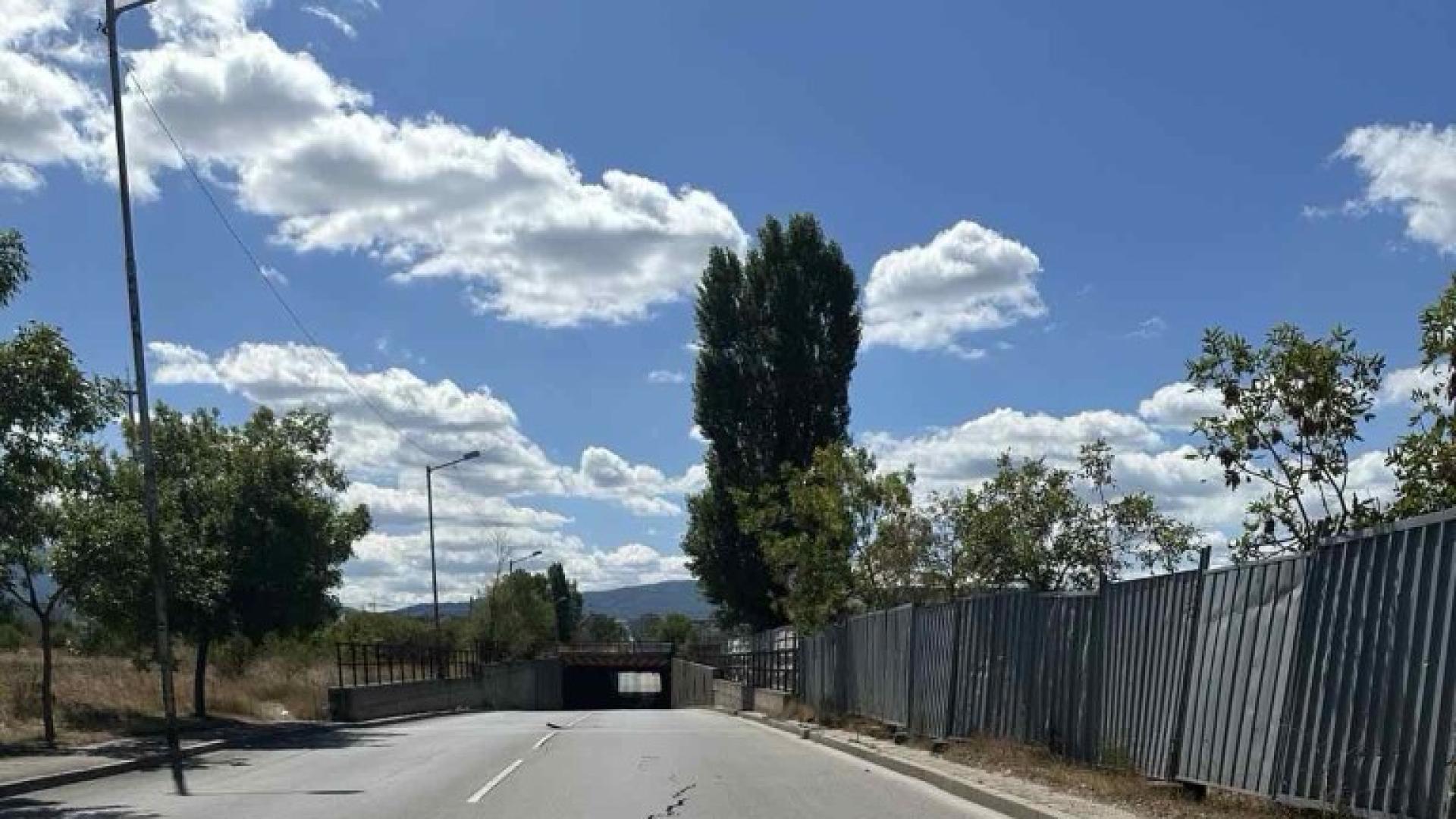 Затворен е бул Панчо Владигеров в участъка между ул Обелско