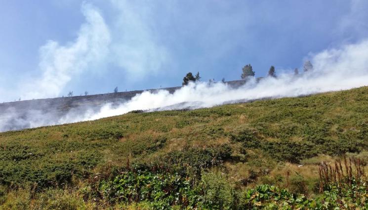 d - Пожарът в Рила още не е потушен, битката продължава