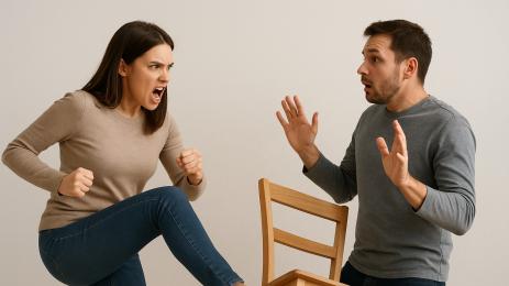 скандал жена и мъж