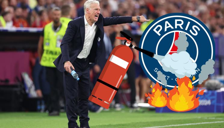 Дидие Дешан - Дешан взе пожарогасителя и се опита да изгаси огъня от ПСЖ