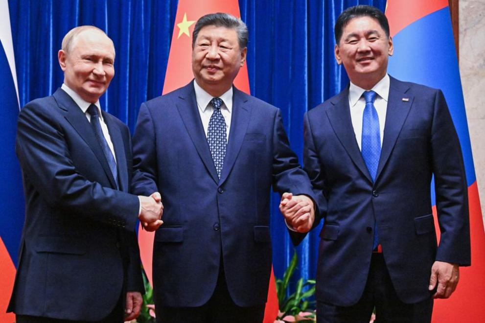 Путин, Си Цзинпин и Ухнаагийн Хурелсух