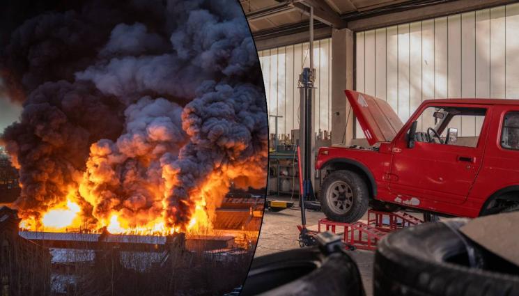 d - Пожар изпепели автосервиз в София (СНИМКИ)