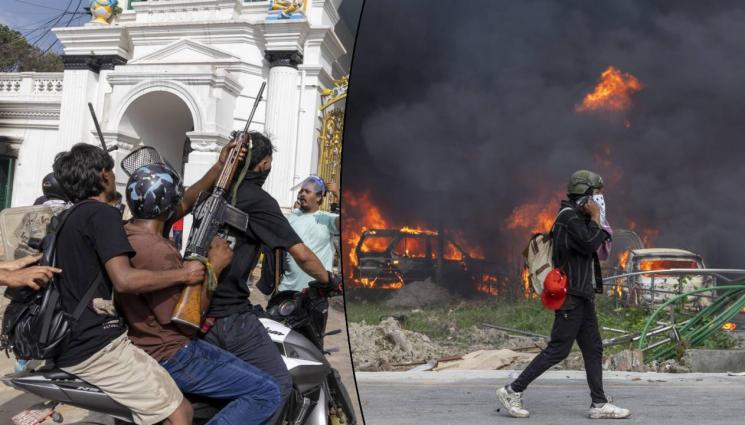 d - НАРОДЕН БУНТ: Превзеха и запалиха парламента на Непал! (ВИДЕО)