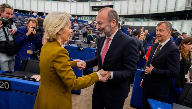 вебер и фон дер лайен - Манфред Вебер след речта на Урсула фон дер Лайен: Европа влиза в есен на истината, време е за решения