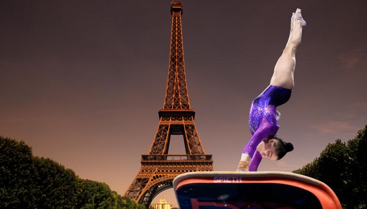 Валентина Георгиева - Валя на финал край Айфеловата кула