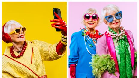 модерна баба баби модерни пенсионери