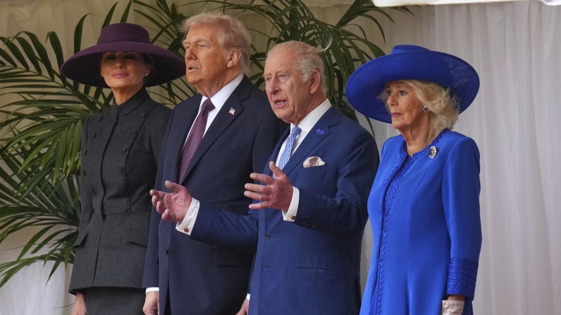 Президентът на САЩ Доналд Тръмп пристигна в замъка Уиндзор в