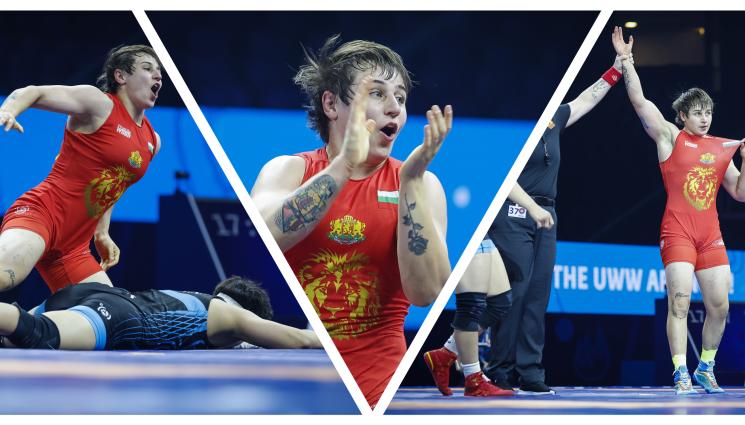 Юлияна Янева борба световно - Първи медал за борбата ни на световното!
