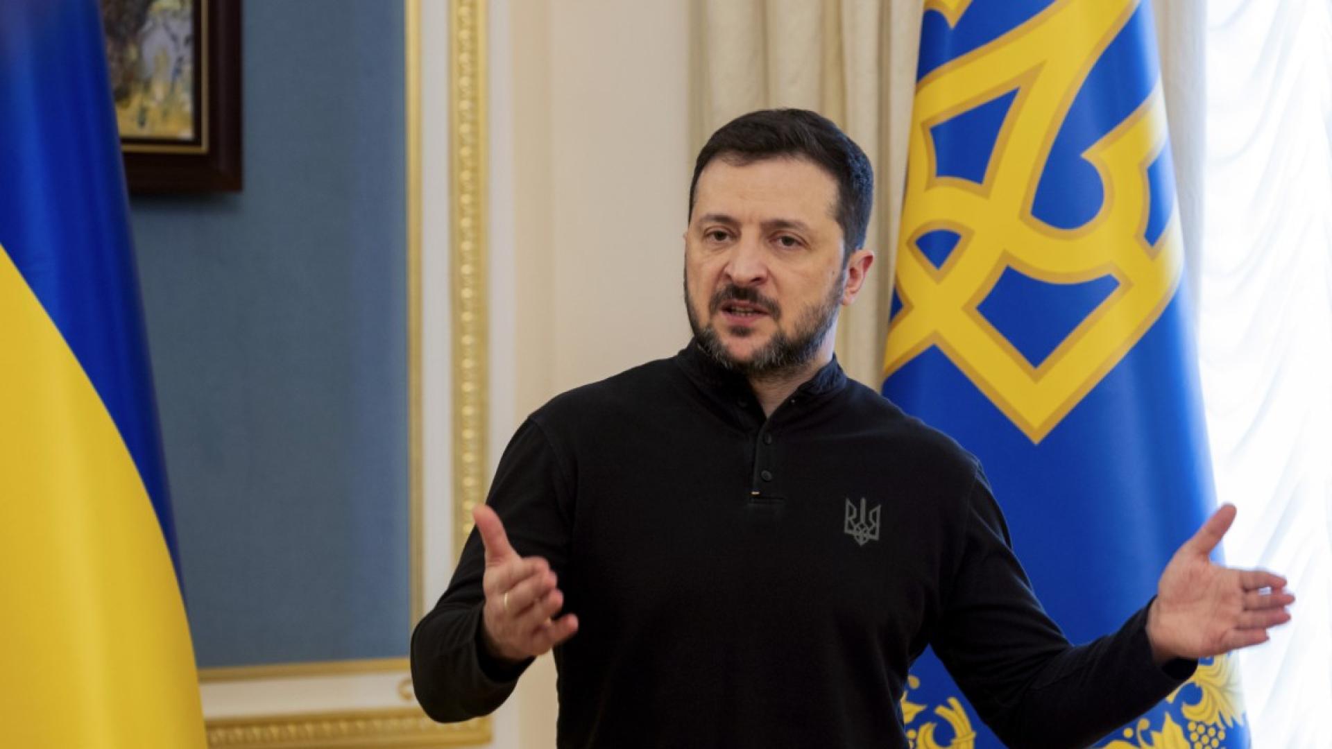 Украинският президент Володимир Зеленски се срещна с украински войници участвали