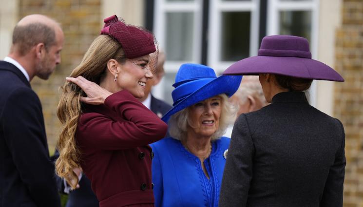 Кейт Мидълтън и Мелания Тръмп - КЕЙТ И МЕЛАНИЯ ОМАГЬОСАХА УИНДЗОР - дуото засенчи кралицата! (СНИМКИ)