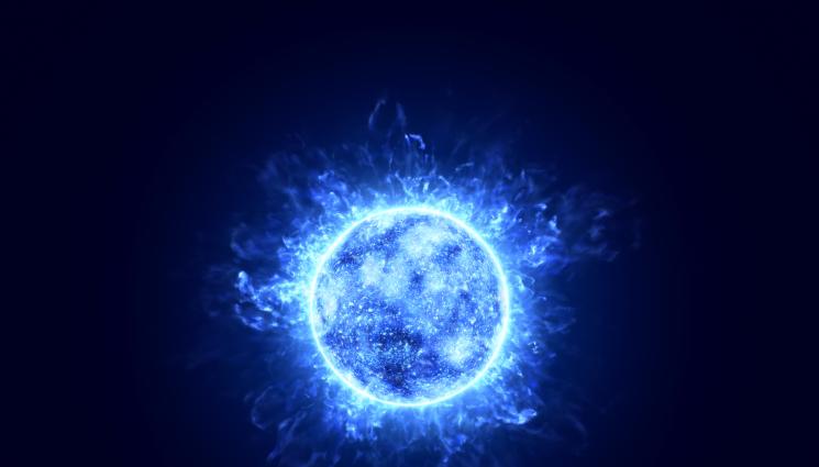 синьо слънце - Слънцето заблестя в зловещо синьо!