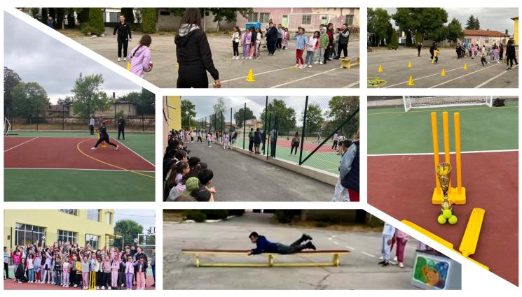 Кадри от празника -  Европейски ден на спорта в училище - крикет, състезания и демонстрации превърнаха 26 септември в празник