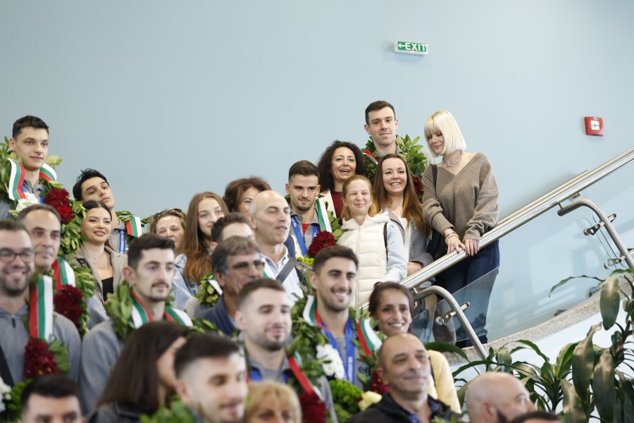 Посрещане на световните вицешампиони1