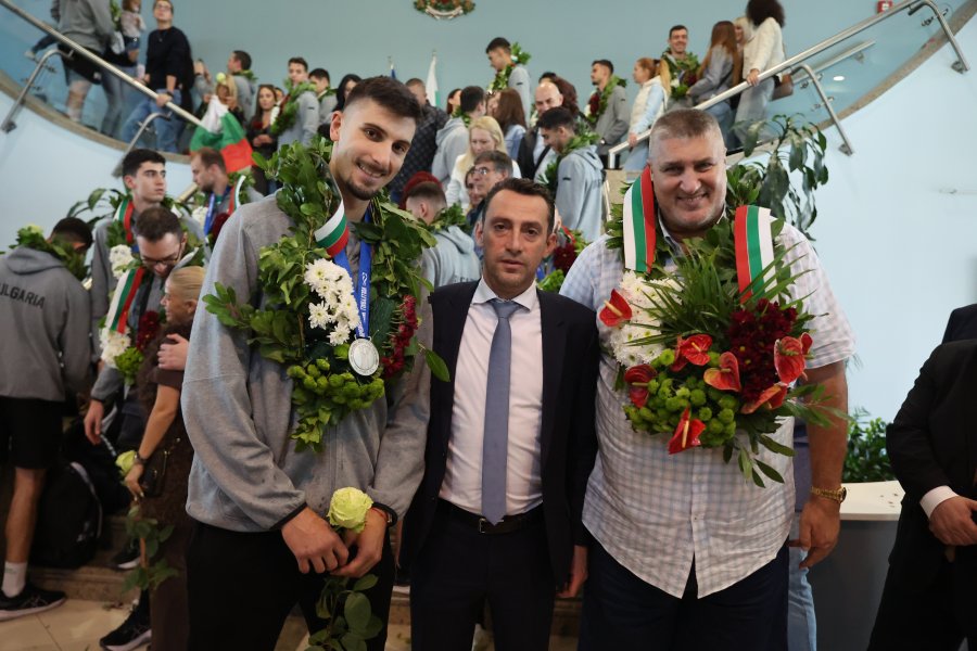 Посрещане на световните вицешампиони1