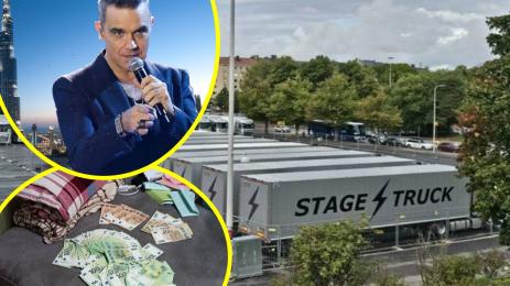 Роби Уилямс пари камиони