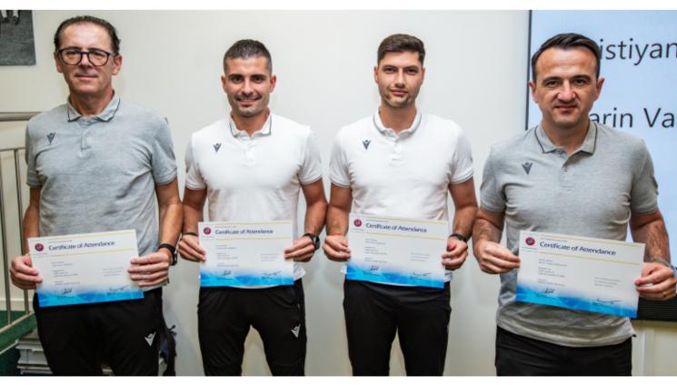 Рефери УЕФА - Наши рефери отличници на семинари на УЕФА