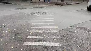 крива пешеходна пътека