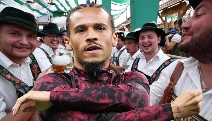 Лерой Сане - Лерой Сане се млати на Октоберфест