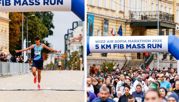 Софийски маратон - Близо 1200 участници в масовия старт на 5 км подгряха Софийския маратон