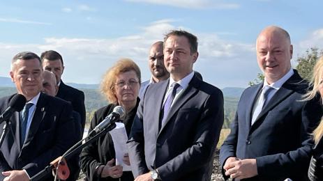 Премиерът Росен Желязков и комисарят Кристоф Хансен