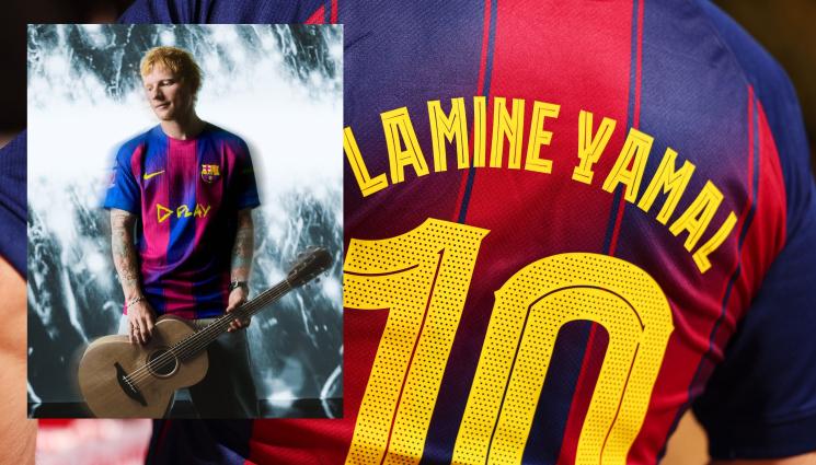 Ед Шийрън - Ед Шийрън удря рамо на Барса за Ел Класико