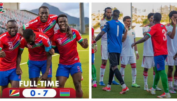 Сейни Санянг Гамбия - Цесекари блестят за африкански разгром в световните квалификации