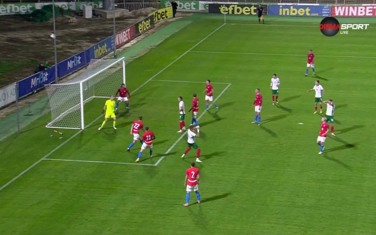 Изстрел на Теодор Иванов срещу Чехия срещна гредата