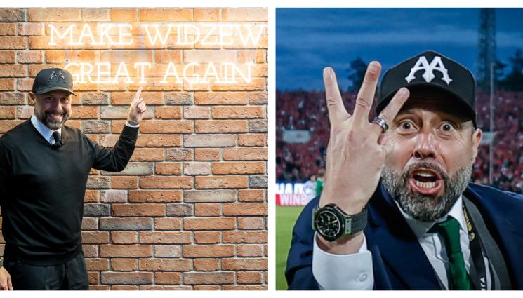 Игор Йовичев Видзев Лодз - Полски клуб представи бивш треньор на Лудогорец със слогана на Тръмп