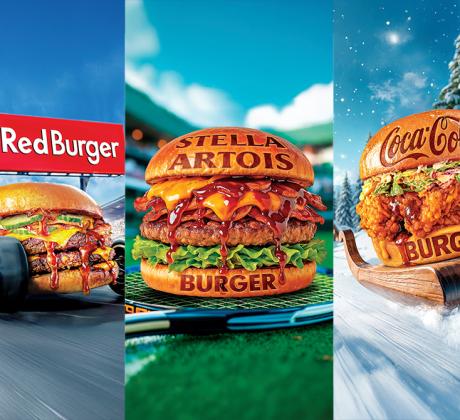 Тази есен превърна бургерите в три последователни истории Три кампании