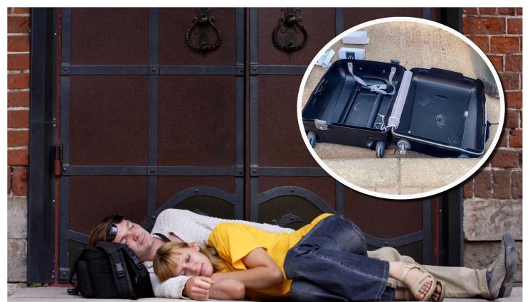 изгонени спят на стълби - ИЗГОНЕНИ: Семейство от Украйна спи на стълбище в блок в Добрич (СНИМКА)