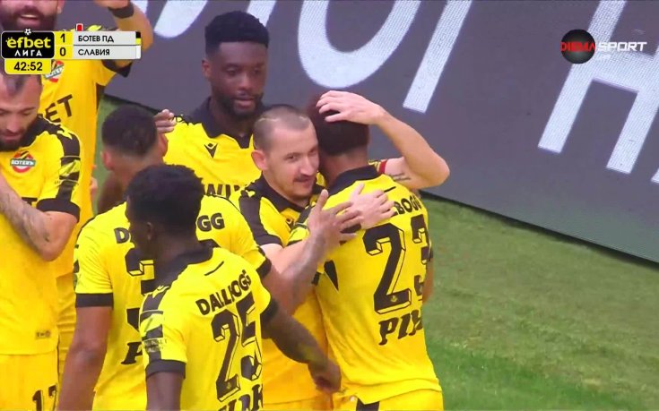 Ирландец изведе Ботев Пловдив напред