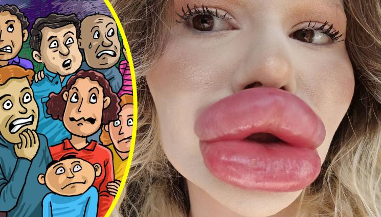 Андреа джуките - СЪСЕДИТЕ В ПОТРЕС ОТ НАША СИЛИКОНКА: Как изобщо яде с тези устни?! (СНИМКИ+ВИДЕО)