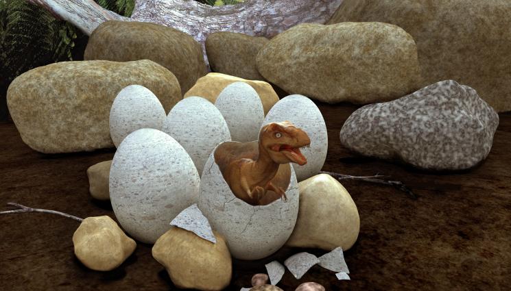 динозавър - УНИКАЛНО: Откриха съвършено запазено динозавърско яйце!