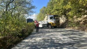 Товарен автомобил катастрофира между панагюрското село Поибрене и Белица