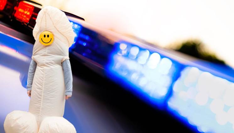 костюм пенис полиция - ПЪЛНА ЛУДНИЦА: Група ченгета се бориха с пощурял пенис! (СНИМКА+ВИДЕО)