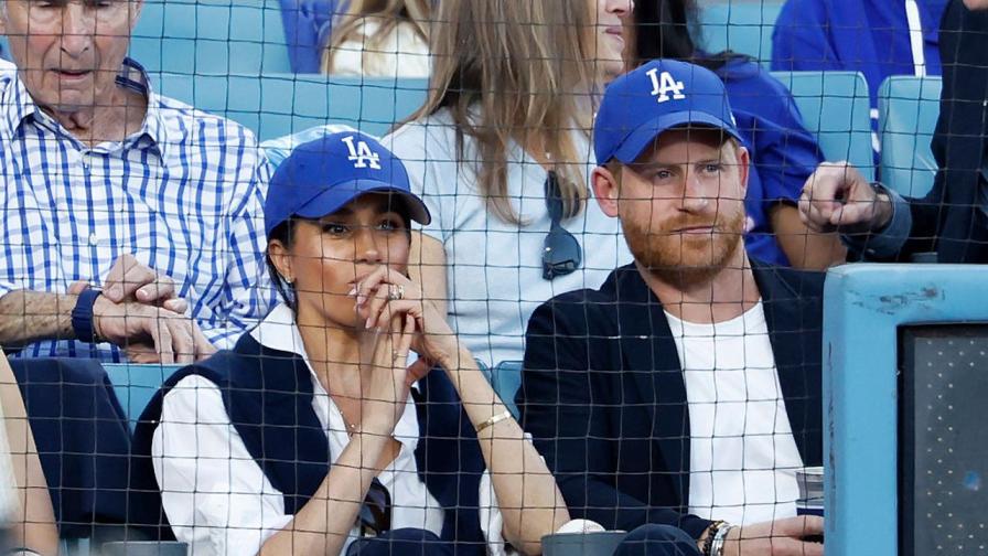 Меган Маркъл и принц Хари на бейзболния мач на „Доджърс“ в Лос Анджелис
