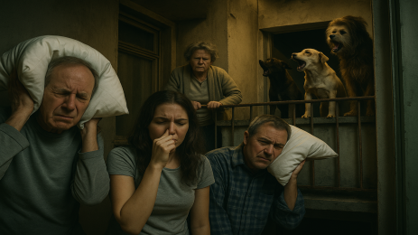 тормоз блок животни съседи