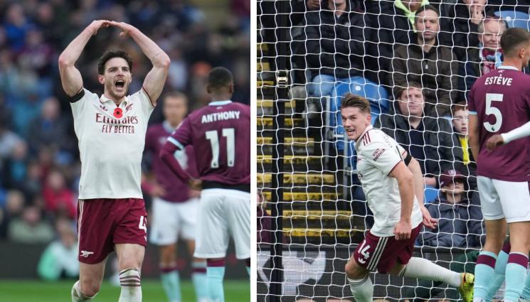 Арсенал - Арсенал мина и през Бърнли за пета поредна победа във Висшата лига