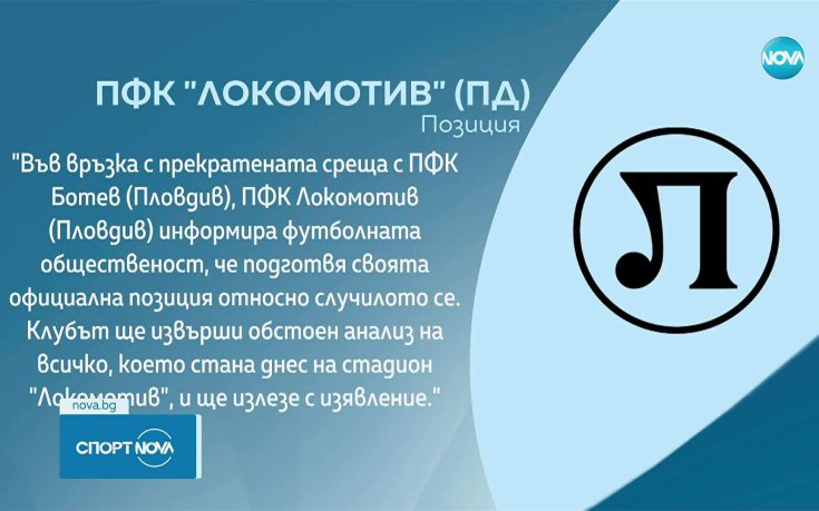 Локомотив Пд и Ботев Пд излязоха с позиции след прекратеното дерби