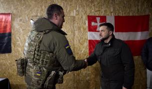 Зеленски посети войските на фронтовата линия в Източна Украйна