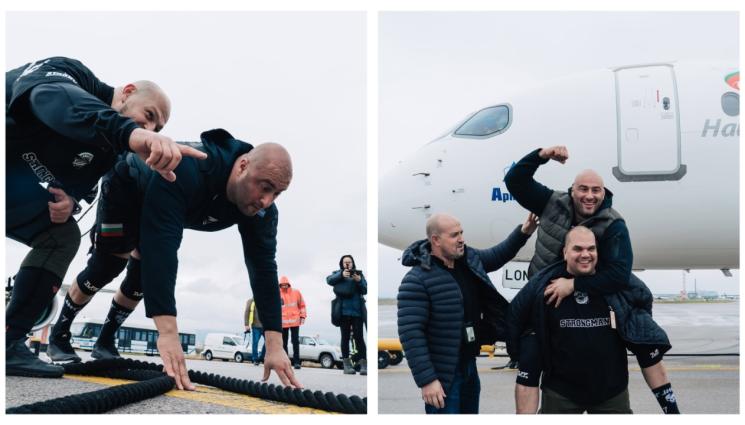 к - Двама мъже теглиха 40 тона самолет! (СНИМКИ+ВИДЕО)