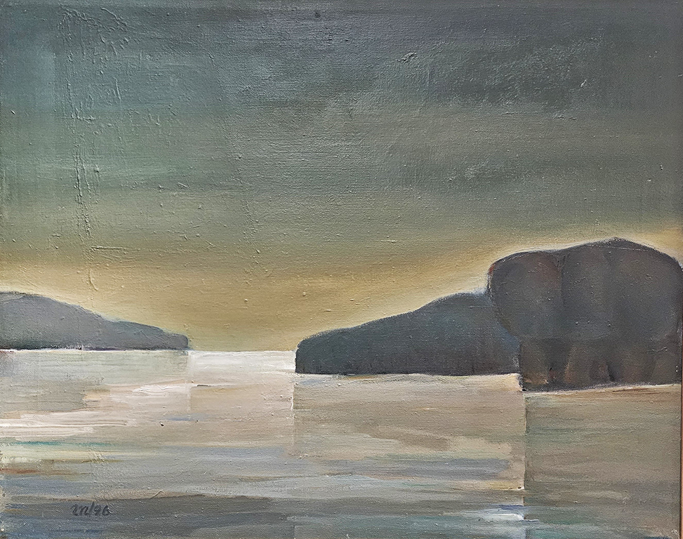 <p>Някои от творбите са изградени от условни живописни форми, гравитиращи около базовите геометрични елементи и конфигурации. Като правило те са третирани с такива тонове и цветове, които свидетелстват за още по-осезаем отстъп от натурата.</p>