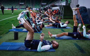 Последна тренировка преди Ференцварош за Лудогорец