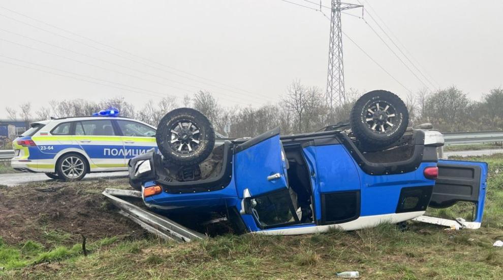 Huda prometna nesreča na cesti Kazanlak–Stara Zagora, ena oseba poškodovana