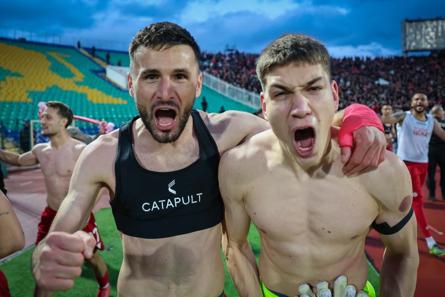 Радостта на ЦСКА след победата над Левски1