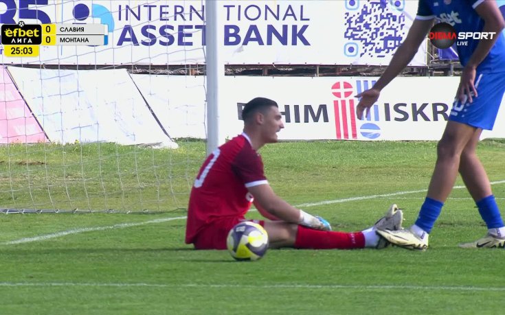 Славия - Монтана 0:0 /първо полувреме/