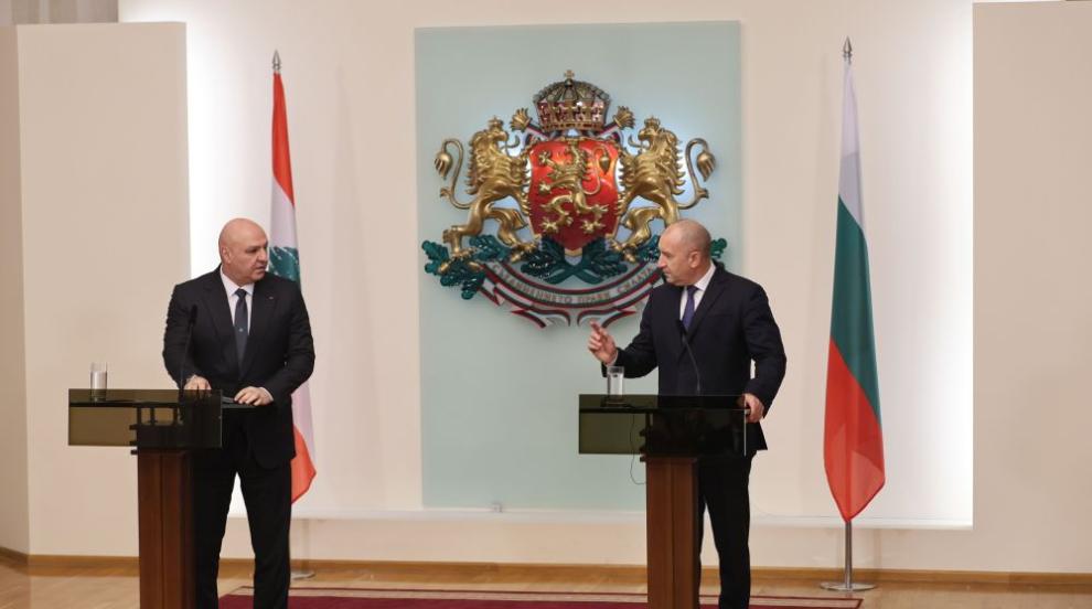 Започна срещата между президентите на България и Ливан Румен Радев и Жозеф Аун (СНИМКИ)