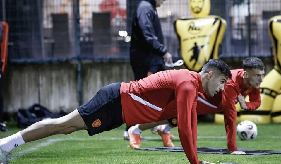 Тренировка на българския национален отбор по футбол1