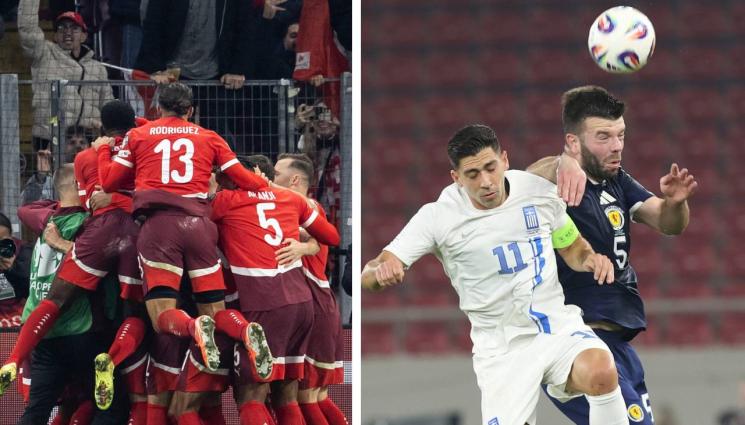 Швейцария световно - Швейцария докосва световното, Гърция свали Шотландия от върха