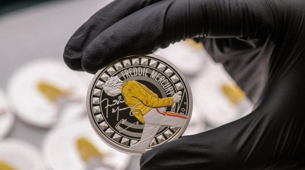 Кралският монетен двор на Великобритания пусна монета в чест на Фреди Меркюри (ВИДЕО)